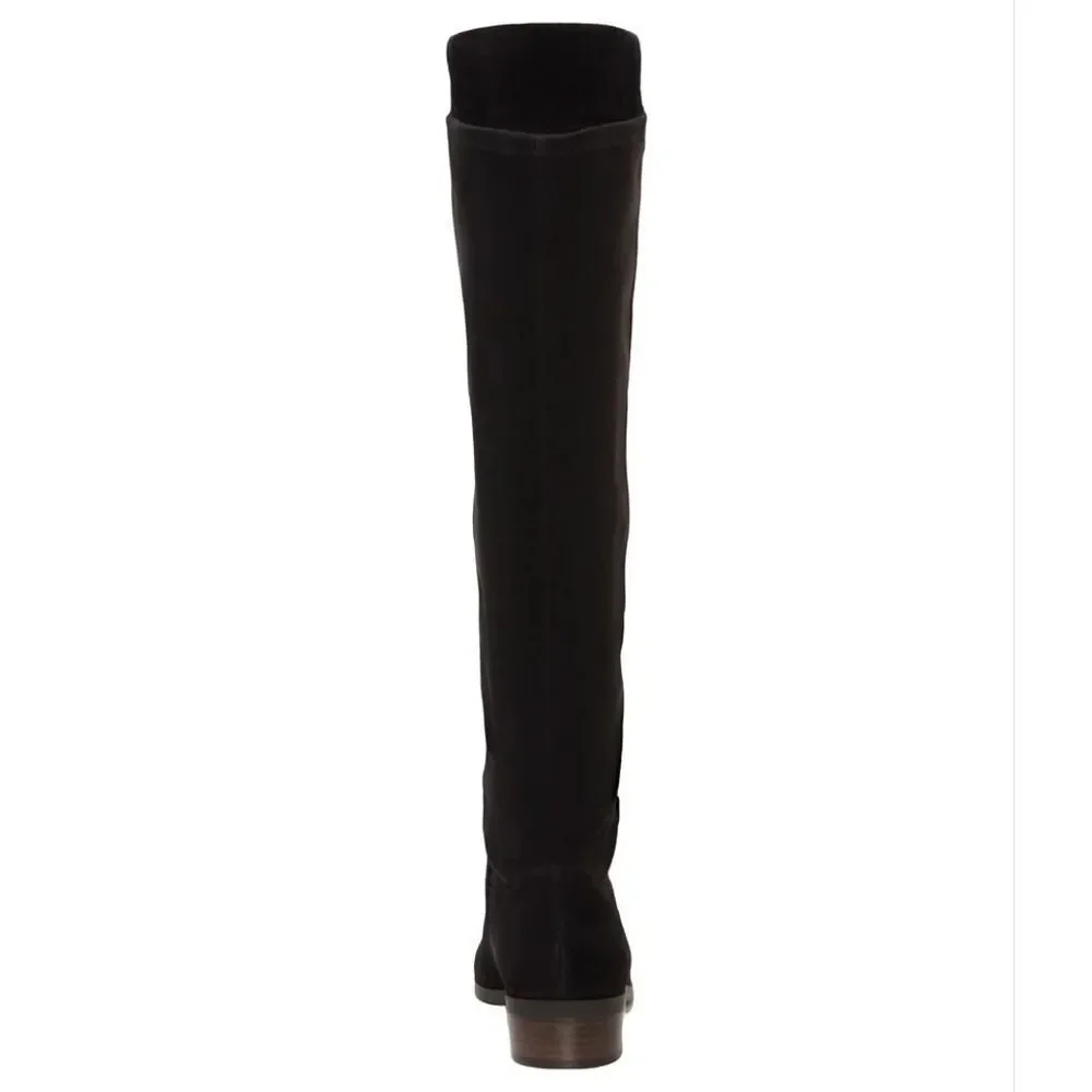 womans tall soft leather dark Academia Scholarly knee-high western classy grunge